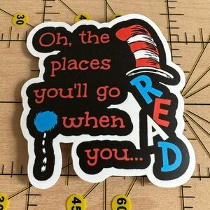 ❤️10/$10 STICKER SALE | 🆕 Dr. Suess Waterproof Vinyl Sticker